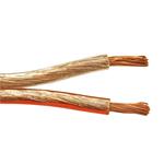 Kabel k reproduktorům, 2x 2,5mm2, OFC měď, trasparentní, 25m