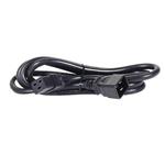 Kabel síťový prodlužovací 16A, IEC320 C20 - C19, 3m, černý