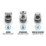 Kensington ClickSafe 3v1 kotevní sada pro T-Bar, Wedge, Nano Slots