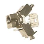 Keystone, RJ-45 STP stíněný, zaklapávací, stříbrný, CAT6, instalace bez nástrojů