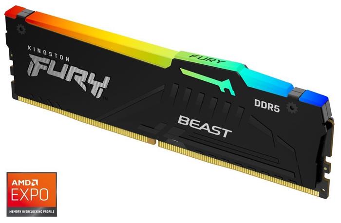 Kingston Fury Beast Black RGB EXPO 16GB DDR5 6000MHz CL36 DIMM