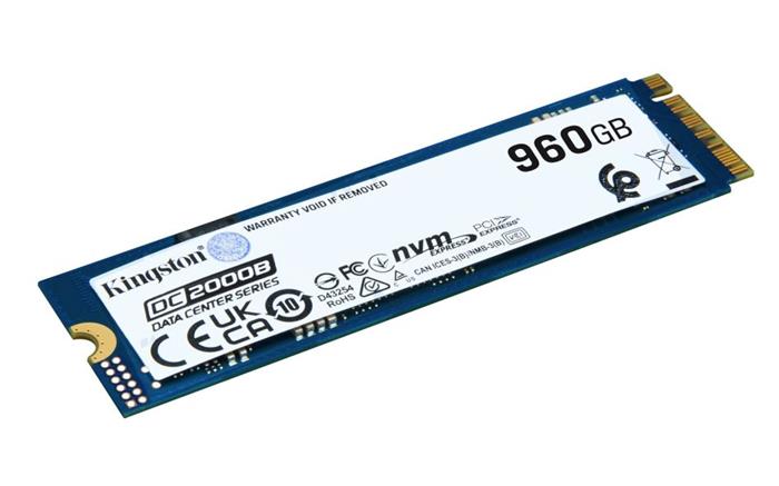 Kingston SSD DC2000B 960GB M.2 PCIe 4.0 NVMe x4 2280 (čtení/zápis: 7000/1300MBs)