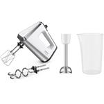 Krups GN9121 3 Mix 9000 Deluxe ruční mixér, 750 W, Turbo, s příslušenstvím, bílá