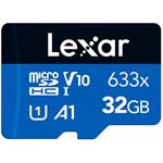 Lexar 32GB microSD paměťová karta, 633x, UHS-I A1, 100R/20W