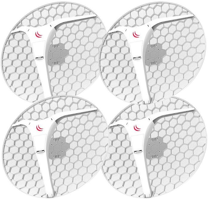 LHG XL HP5 - outdoor klient, anténa 27 dBi, 6,4°, 802.11a/n, L3 (5GHz) - 4 ks