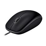 Logitech B110 Silent, optická myš, 1000dpi, USB, černá