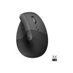 Logitech Lift, vertikální ergonomická myš - grafitová