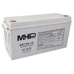MHPower GE150-12, Gelový akumulátor 12V/150Ah, Terminál T3 - M8, Deep Cycle