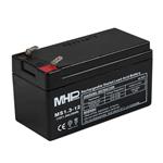 MHPower MS1.3-12, olověný akumulátor AGM 12V/1,3Ah, Faston F1 - 4,8 mm