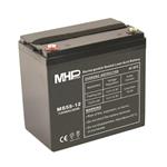 MHPower MS55-12, olověný akumulátor AGM 12V/55Ah, Terminál T1 - M6