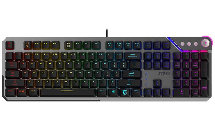 MSI herní klávesnice STRIKE 600 Silent/ drátová/ mechanická/ RGB podsvícení/ USB/ CZ+SK layout