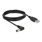 Napájecí kabel USB-A na DC 5.5x2.5mm 90°, 1.5m