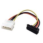 Napájecí redukce molex -> SATA (lomený dolů), 15cm