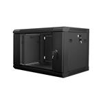 Nástěnný rack 19'' 6U 600X450mm černý
