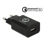 Navilock Napájecí zdroj 1 x USB typ A s Qualcomm® Quick Charge 3.0 černý