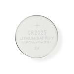 Nedis BALCR20255BL - Lithiová Knoflíková Baterie CR2025 | 3 V | 5 kusů | Blistr