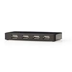 Nedis UHUBU2730BK - Rozbočovač USB | 7 portů | Napájení USB 2.0 | Samostatné Napájení
