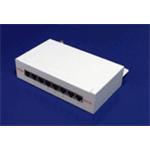 Patchpanel mini kat. 5e STP, 8 portů, šedý
