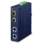 Planet IGT-2205AT, konvertor 2x1Gb, 2xSFP 100/1G/2.5G, backup link, IP30