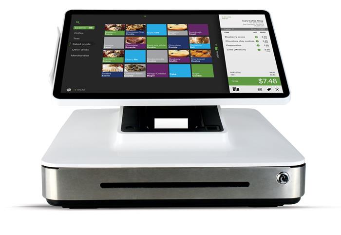 Pokladní systém ELO PayPoint 13P2, 13,3" LED, PCAP (10-Touch), Intel J1900 2GHz, 4GB, 128GB, Win7 Pro, ZB, lesklý, bílý