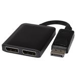 PremiumCord adaptér DisplayPort - 2x DisplayPort, MST,rozšíření+zrcadlení+2 obrazy