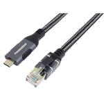 PremiumCord Gigabitový ethernetový kabel USB-C na LAN RJ45, 3m