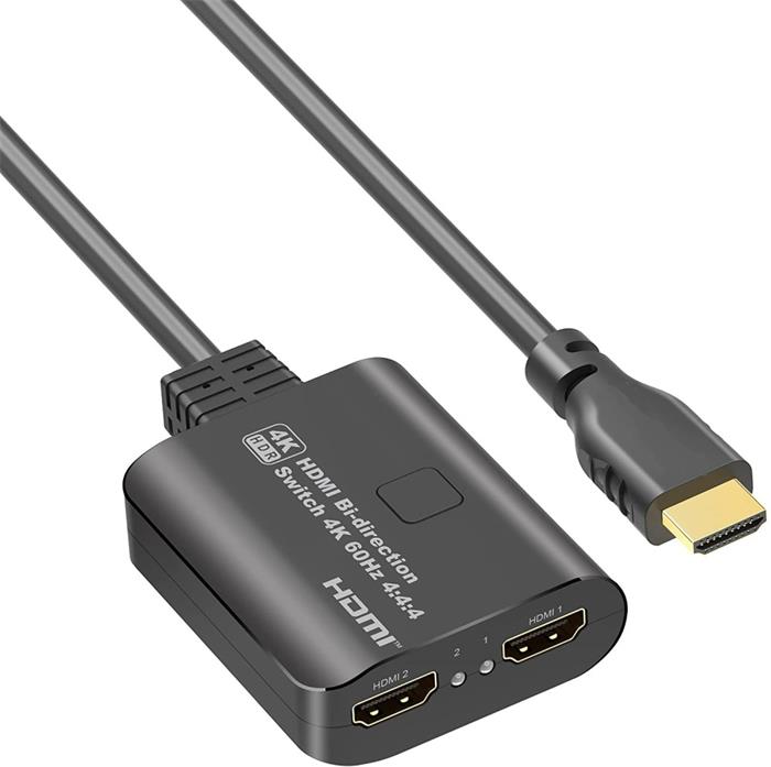 PremiumCord HDMI 2.0 přepínač, obousměrný 2-1 nebo 1-2