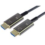PremiumCord HDMI 2.1 optický kabel, 8K@60Hz, zlacené, 50m
