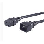 PremiumCord Kabel síťový prodlužovací  230V 16A 3m, konektory IEC 320 C19 - IEC 320 C20