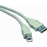 PremiumCord Kabel USB 2.0, A-B, 3m, šedý