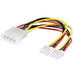PremiumCord kabelová napájecí redukce molex -> 2x FDD