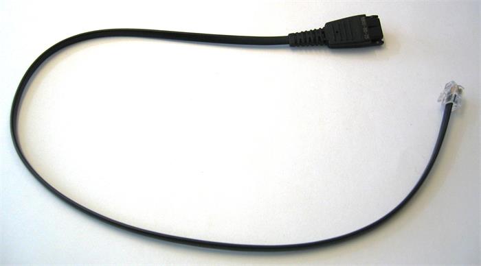 QD Cord to RJ10, straight, 0,5 meters
