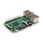 Raspberry Pi 3, ARM (4x 1.2GHz), 1GB RAM, Wi-Fi n, BT, mSDHC