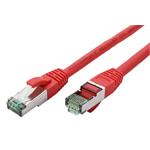 Roline S/FTP patchkabel kat. 6a, 1m, červený