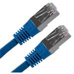 S/FTP patchkabel kat. 6, 1m, modrý