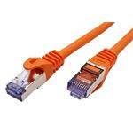 S/FTP patchkabel kat. 6a, Component Level, LSOH, 1,5m, oranžový