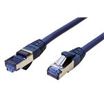 S/FTP patchkabel kat. 6a, LSOH, 1,5m, modrý