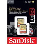 SanDisk Extreme 32GB SDHC karta, UHS-I U3, 2-pack