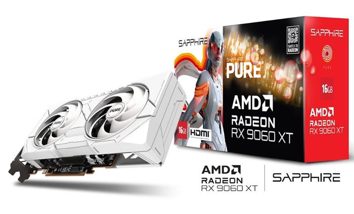 Sapphire PULSE Radeon RX 9060 XT 16GB - White