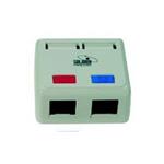 Solarix, Zásuvka na omítku CAT5E, 2x RJ45, UTP