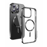Swissten Clear Jelly Magstick Metallic pro Apple iPhone 14 černé pouzdro