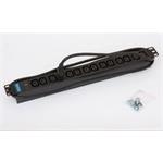 Triton 19", 14x IEC320/C13, kontrol., kabel 2m (3x1.5mm2) IEC320/C14