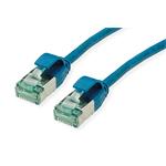 U/FTP patchkabel kat. 6a, tenký, LSOH, 0,15m, modrý