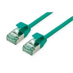 U/FTP patchkabel kat. 6a, tenký, LSOH, 0,15m, zelený