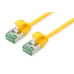 U/FTP patchkabel kat. 6a, tenký, LSOH, 0,15m, žlutý