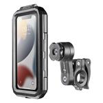 Univerzální voděodolné pouzdro na mobilní telefony Interphone Armor Pro, úchyt na řídítka QUIKLOX, max. 6,5", černé