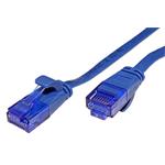 UTP patchkabel kat. 6a, plochý, 3m, modrý