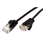 UTP patchkabel kat. 6a, tenký, LSOH, 3m, černý