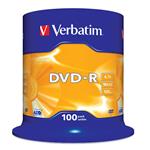 Verbatim DVD-R Matt Silver, 4.7GB, 16x, 100ks, spindle