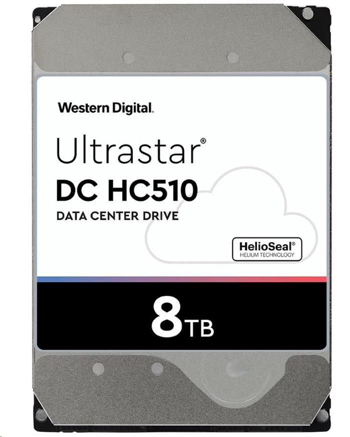 WD Ultrastar® HDD 8TB (HUH721008AL4200) DC HC510 3.5in 26.1MM 256MB 7200RPM SAS 4KN ISE